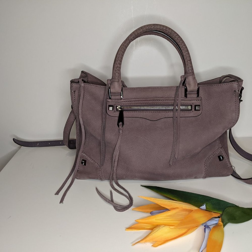 Rebecca Minkoff Satchel Suede Lavender/Purple/Black Hardware